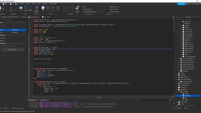 Roblox Studio | Freeze Ray Tool смотреть онлайн