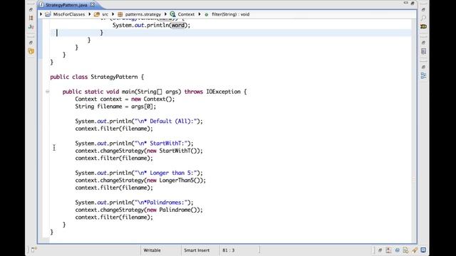 Strategy Pattern Example & Demo - Georgia Tech - Software Development Process смотреть онлайн