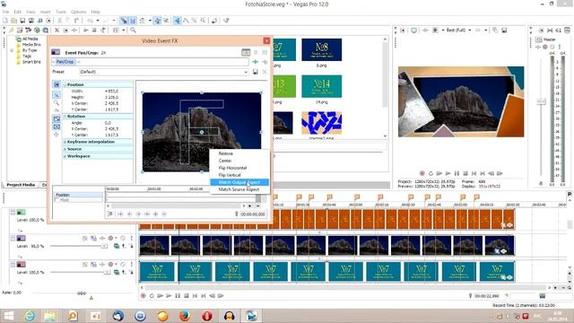 Видеоинструкция к шаблону Sony Vegas PRO "Фото на столе" смотреть онлайн