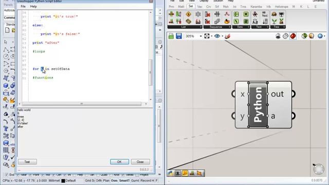 Python Scripting in Grasshopper 3/5 - Conditionals and Loops смотреть онлайн
