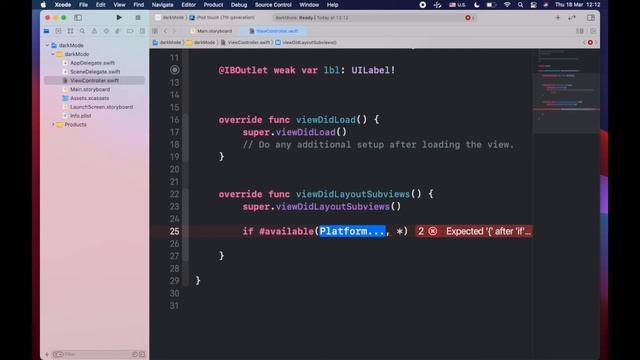 Светлая, темная тема (Xcode 12, Swift 5) / mrGURU смотреть онлайн