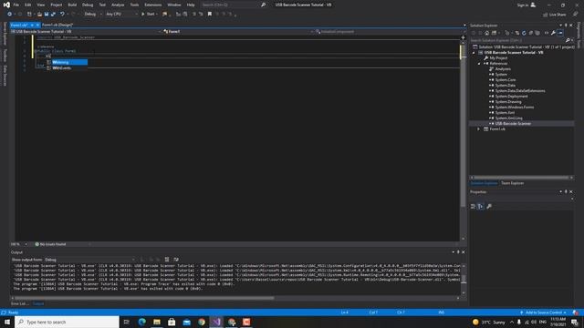 USB Barcode Scanning In VB.NET смотреть онлайн