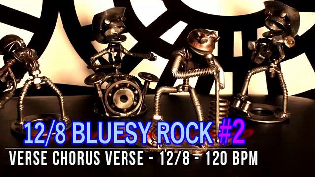 120 BPM - Blues Rock Shuffle #2 - 12/8 Drum Track - Metronome - Drum Beat смотреть онлайн
