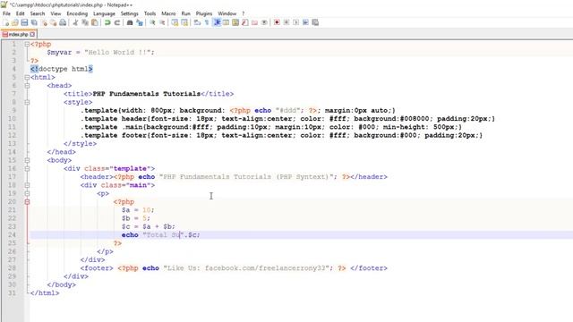 PHP Fundamentals Part-05: Declaring PHP Variables смотреть онлайн