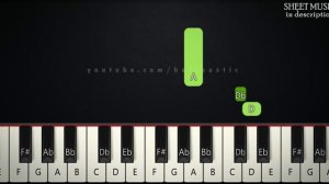 Sweden - Minecraft | BEGINNER PIANO TUTORIAL + SHEET MUSIC by Betacustic