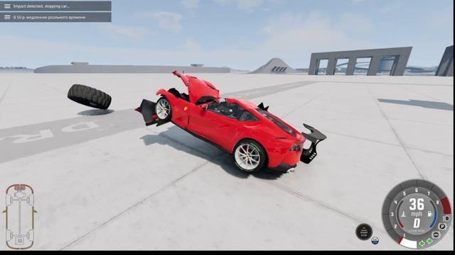 Ferrari 812 Superfast crash test смотреть онлайн