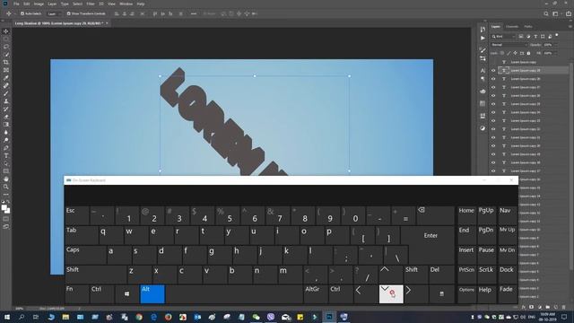 How To Make Long Drop Shadow Text Effect In Photoshop CC 2019 | PG Sazzad