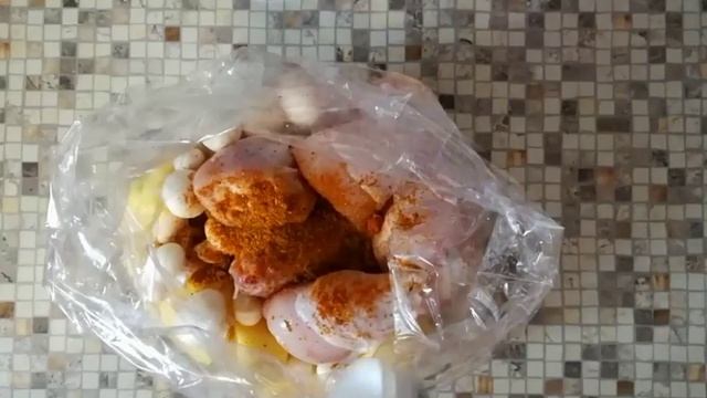 Картофель с курицей и грибами смотреть онлайн