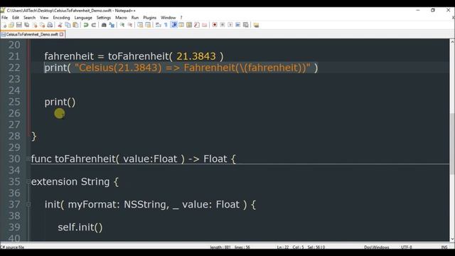 celsius to fahrenheits in swift 3 смотреть онлайн