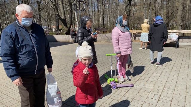 Освящение куличей, пасок и пасхальных яиц в Великую субботу. 1 мая 2021 г. смотреть онлайн