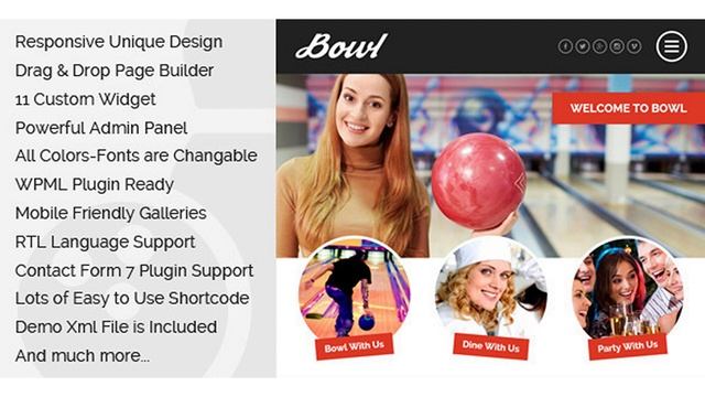 Bowl - Responsive Bowling Center WordPress Theme | Themeforest Website Templates and Themes смотреть онлайн