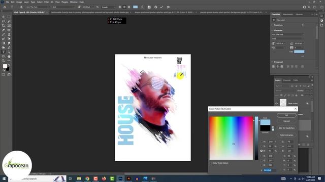 How to Design Custom Club Flyers | Adobe Photoshop Tutorial смотреть онлайн
