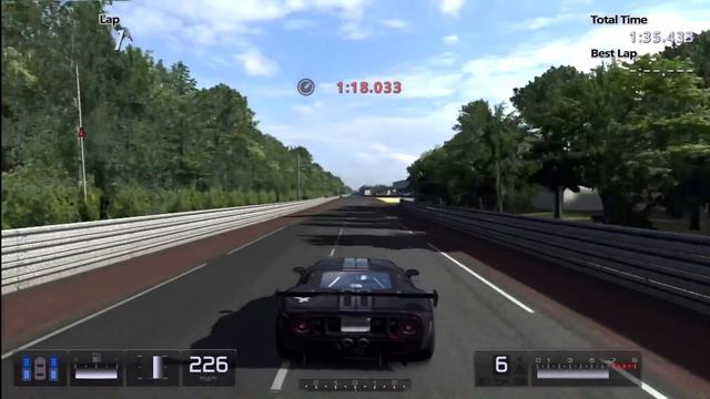 GT5 - Gran Turismo Ford GT LM Spec II Test Car Top Speed Run смотреть онлайн