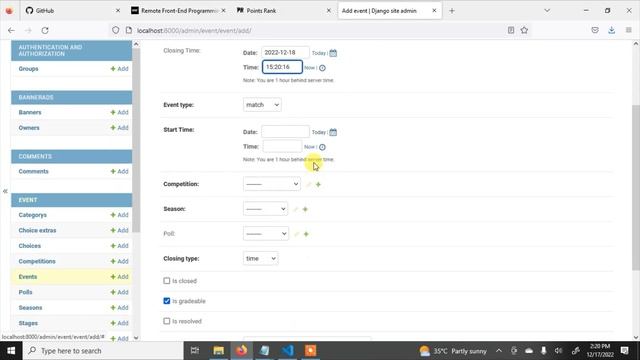 **Event Prediction Application made with React, Redux and Django** смотреть онлайн