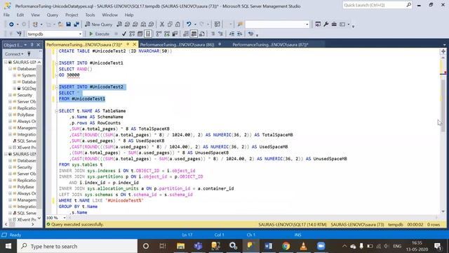Performance Tuning - Unicode Datatypes смотреть онлайн