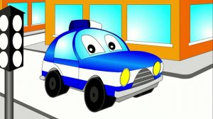Мультик - Раскраска для малышей. Мультик про полицейскую машину