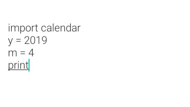 Display Calendar Using Python Program смотреть онлайн