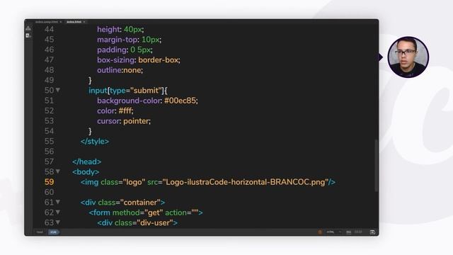 [PARTE 1] Efeito FLOAT LABEL em formulário - HTML e CSS | ilustraCode смотреть онлайн