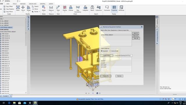 AVEVA E3D: HOW TO IMPORT MULTIPLE CAD FILES (SAT, STEP, STP) TO PDMS / E3D QUICKLY? смотреть онлайн