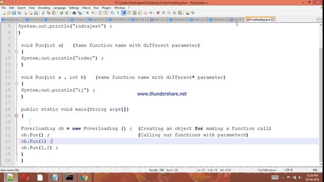 Java Tutorial - Function Overloading смотреть онлайн