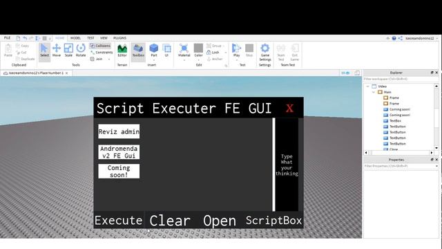 (First video) MAKING A FE GUI (Roblox exploits) смотреть онлайн