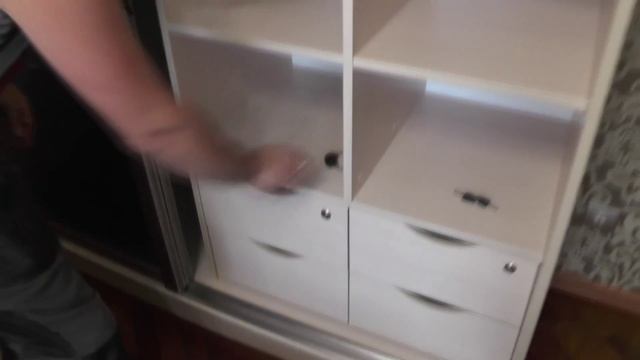 Шкаф купе и комод в спальню. Двери с фотопечатью. Система Квадро (Турция). смотреть онлайн