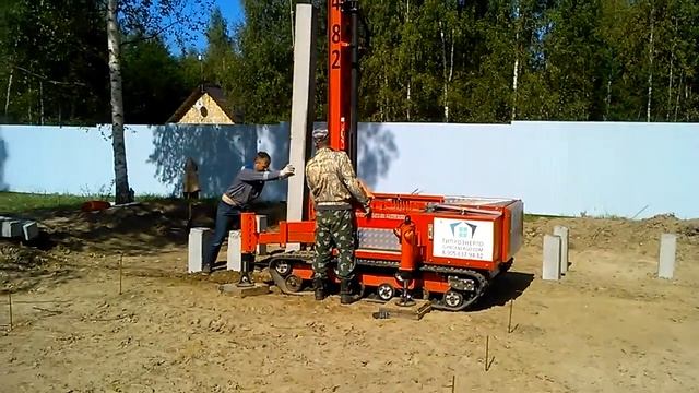 Монтаж свай в полутвердый суглинок смотреть онлайн