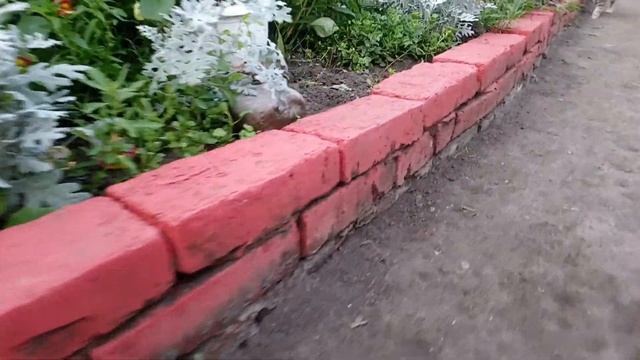 Как сделать бордюр без затрат смотреть онлайн