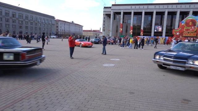 Фестиваль Ретро-Минск 2023 часть 4. Октябрьская площадь - стелла Минск - город - герой. Driving tou смотреть онлайн