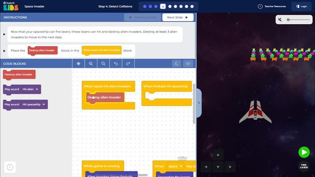 Space Invaders - Hour of Code - Step 4 Walkthrough смотреть онлайн