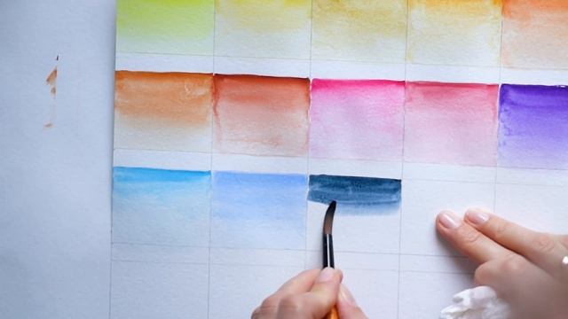 Выкраска Акварели | БЕЛЫЕ НОЧИ 24 цвета | Невская Палитра ##watercolor смотреть онлайн