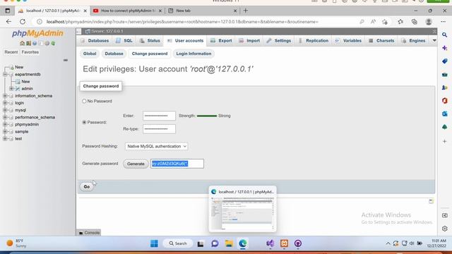 How to change phpMyAdmin root account password in localhost/ip address смотреть онлайн