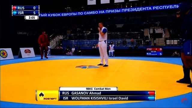 European Championship Sambo -98 Israel David Wolfman Kisishvili Russian Ahmad Gasanov MMA