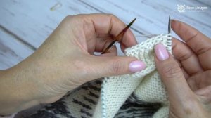 ТОП-5 способов обработки края вязаного изделия / Отделка края поперечной планкой платочной вязкой