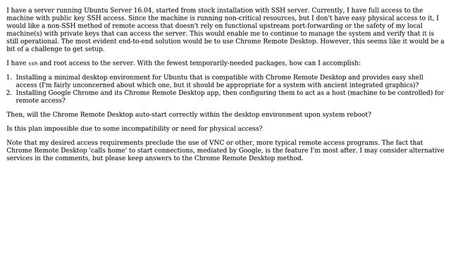 Ubuntu: Chrome Remote Desktop access to Headless Ubuntu Server 16.04 Machine смотреть онлайн