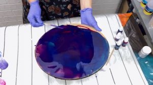 Мастер-класс по рисованию эпоксидной смолой "Космос" в технике ResinArt.