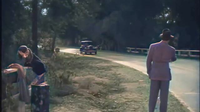 Hitchhiking Scene - It Happened One Night (Colorized) смотреть онлайн