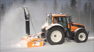 Как убирают снег в Финляндии