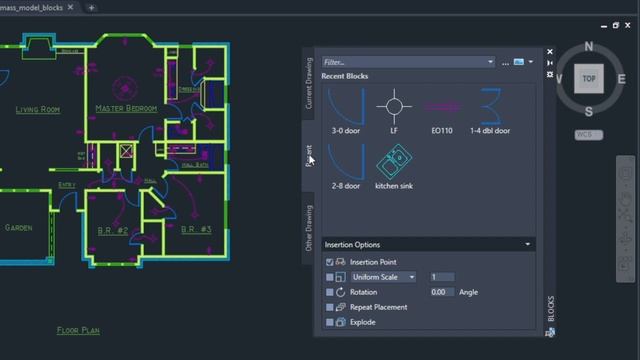 Autodesk AutoCAD Tip: Block Placement смотреть онлайн