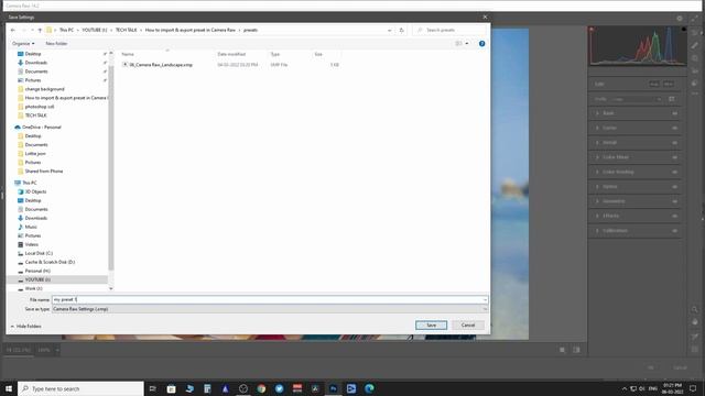 How to import and export CAMERA RAW PRESET - [Photoshop Tutorial] смотреть онлайн
