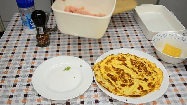 Бризоль рецепт. Яичный блинчик с фаршем в духовке. смотреть онлайн
