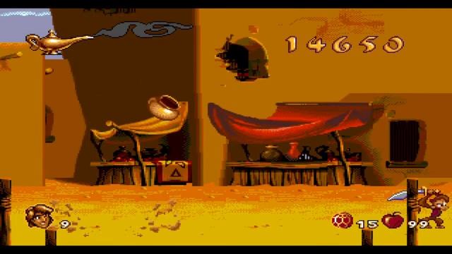 Прохождение игры Disney`s Aladdin (1993) Sega Mega Drive смотреть онлайн