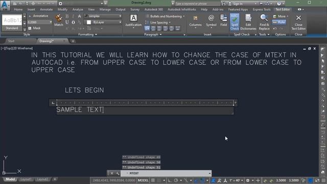 How to Change Text Case of MText in AutoCAD or AutoCAD Civil 3D смотреть онлайн