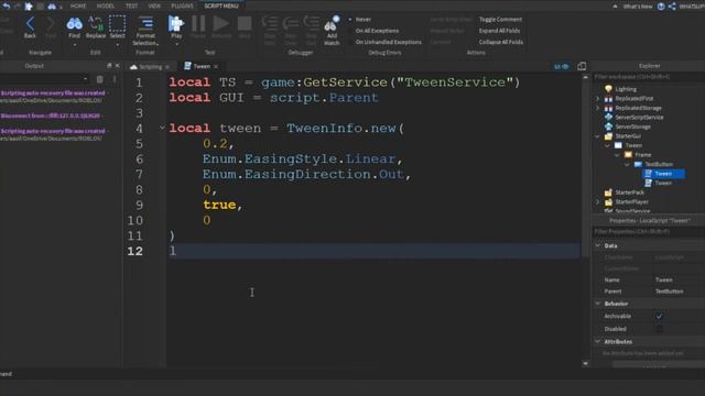 Roblox Scripting Tutorial TweenService / Tween GUI's | First Video | Roblox смотреть онлайн