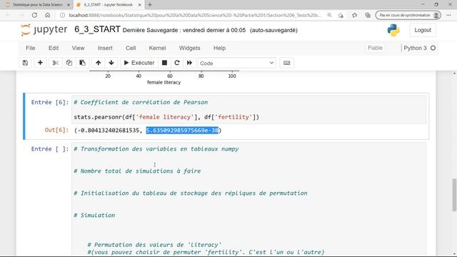 Test non-paramétrique de corrélation смотреть онлайн