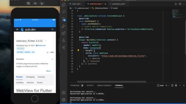 WebView | flutter | #showWebsitesInFlutterApp смотреть онлайн