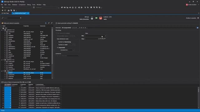How to generate fake data easily using dbForge Studio for MySQL? смотреть онлайн