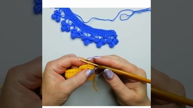Цветочки крючком на основе петель Соломона. смотреть онлайн