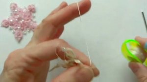 В случае , если закончилась нить в середине плетения.