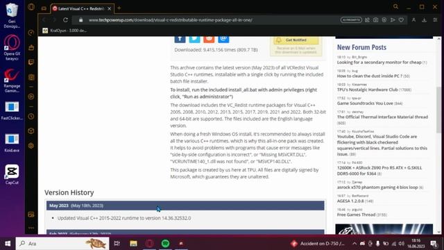 VCRUNTIME140.dll Hatası Çözümü / VCRUNTIME140.dll Bilgisayarınızda Eksik Olduğundan Başlamıyor Çözü смотреть онлайн
